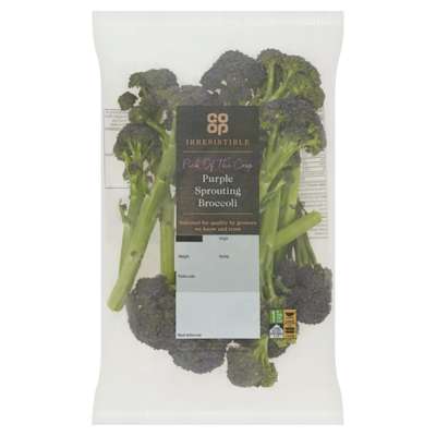 Co-op Irresistible Specially Selected Purple Sprouting Broccoli Co-op Irresistible Specially Selected Purple Sprouting Broccoli