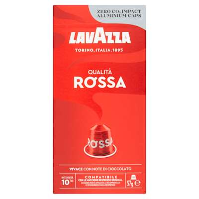Lavazza Qualita Rossa Nespresso Compatible Capsules 10s 57g Lavazza Qualita Rossa Nespresso Compatible Capsules 10s 57g
