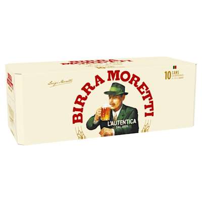 Birra Moretti Can 10 x 330ml               Birra Moretti Can 10 x 330ml