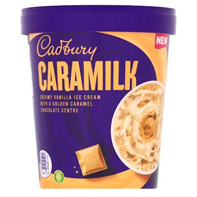 Cadbury Caramilk Ice Cream Tub 480ml Cadbury Caramilk Ice Cream Tub 480ml