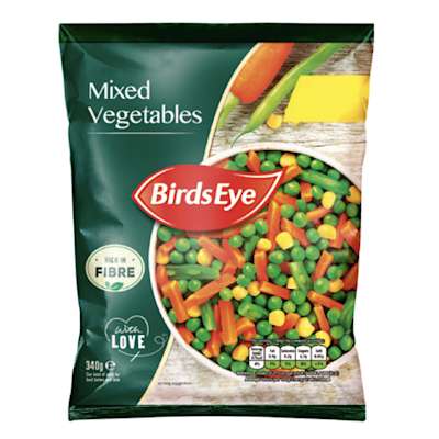 Birds Eye Mixed Vegetables 340g Birds Eye Mixed Vegetables 340g