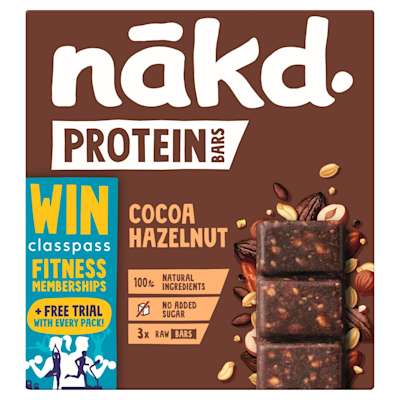 Nakd Protein Cocoa Hazelnut 3 x 45g Nakd Protein Cocoa Hazelnut 3 x 45g