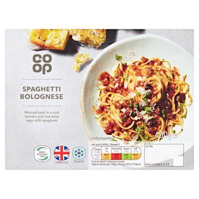 Co-op Spaghetti Bolognese 400g Co-op Spaghetti Bolognese 400g