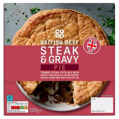 Co-op Steak & Gravy Pie 500g Co-op Steak & Gravy Pie 500g