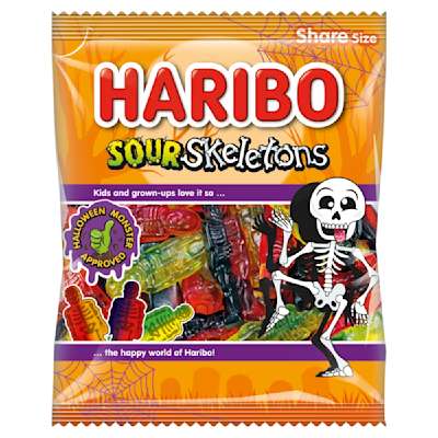 Haribo Sour Skeletons 160G Haribo Sour Skeletons 160G
