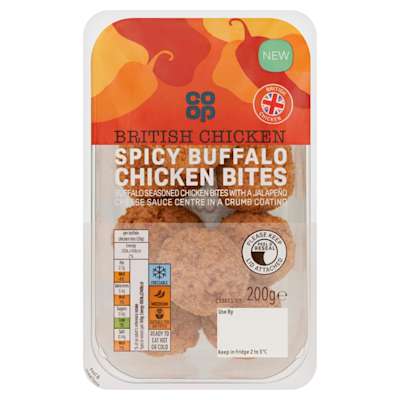 Co-op Spicy Buffalo Chicken Bites 200g Co-op Spicy Buffalo Chicken Bites 200g