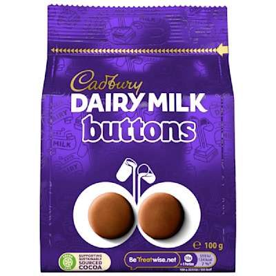 Cadbury Giant Buttons 100g Cadbury Giant Buttons 100g