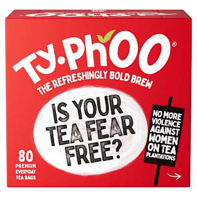 Typhoo 80 Fear Free Teabags 250g Typhoo 80 Fear Free Teabags 250g
