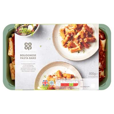 Co-op Italian Bolognese Pasta Bake 800g Co-op Italian Bolognese Pasta Bake 800g