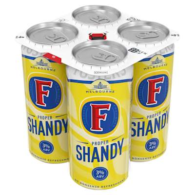 Fosters Shandy Can 4x440ml Fosters Shandy Can 4x440ml