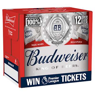Budweiser Bottles 12x300ml Budweiser Bottles 12x300ml