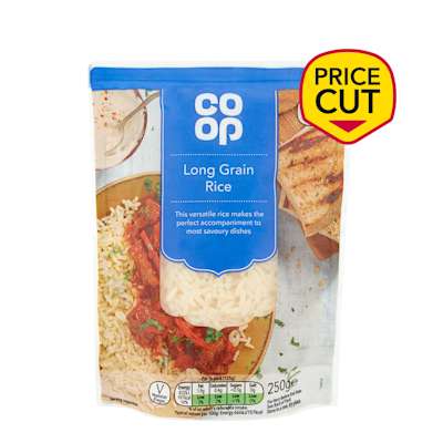 Co-op Microwave Long Grain Rice 250g Co-op Microwave Long Grain Rice 250g