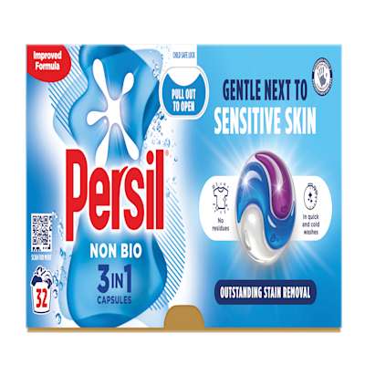 Persil Non-bio 3 in 1 Laundry Washing Detergent Capsules 32w Persil Non-bio 3 in 1 Laundry Washing Detergent Capsules 32w