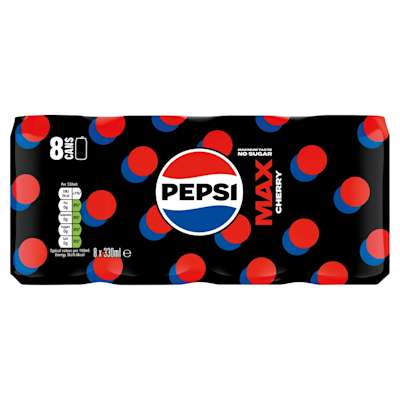Pepsi Max Cherry 8x330ml Pepsi Max Cherry 8x330ml
