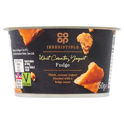 Co-op Irresistible West Country Yogurt Fudge 150g Co-op Irresistible West Country Yogurt Fudge 150g