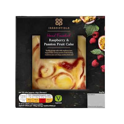 Co-op Irresistible Raspberry & Passion Fruit Cake Co-op Irresistible Raspberry & Passion Fruit Cake