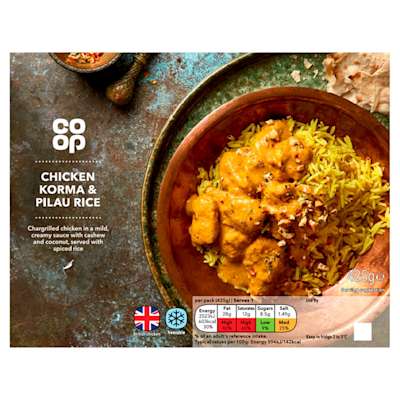 Co-op Chicken Korma And Rice 425g Co-op Chicken Korma And Rice 425g