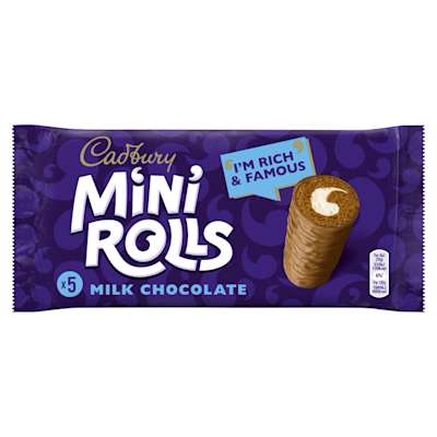 Cadbury Chocolate Mini Rolls 5s Cadbury Chocolate Mini Rolls 5s