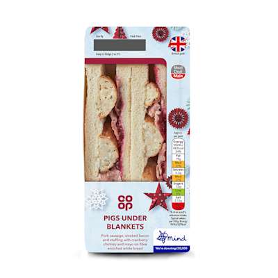 Co-op Pigs Under Blankets Sandwich Co-op Pigs Under Blankets Sandwich