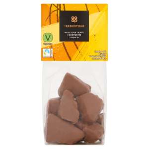 Co-op Fairtrade Milk chocolate honeycomb 80g