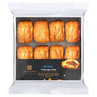 Co-op Irresistible Bitesize Sausage Rolls 144g Co-op Irresistible Bitesize Sausage Rolls 144g