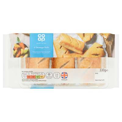 Co-op 6 Sausage Rolls 330g Co-op 6 Sausage Rolls 330g