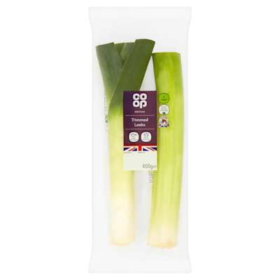Co-op Trimmed Leeks 400g Co-op Trimmed Leeks 400g