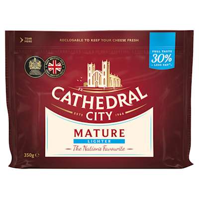 Cathedral City Lighter Cheddar 350g Cathedral City Lighter Cheddar 350g