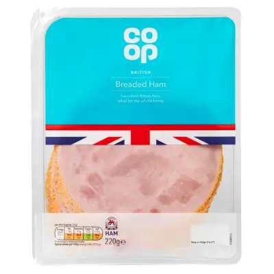 Co-op Breaded Ham 220g Co-op Breaded Ham 220g