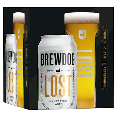 BrewDog Lost Lager 4 x 440ml BrewDog Lost Lager 4 x 440ml