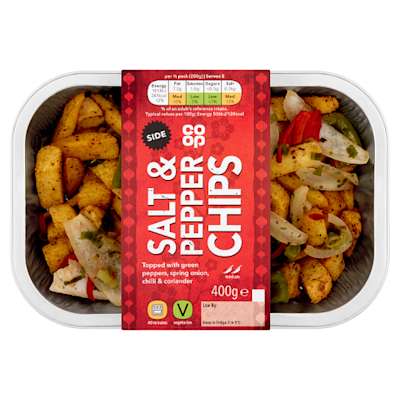 Co-op Takeaway Salt & Pepper Chips 400g Co-op Takeaway Salt & Pepper Chips 400g