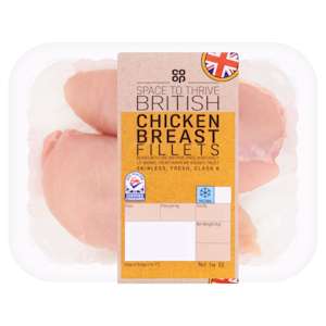 Co-op British Chicken Breast Fillet 300g Co-op British Chicken Breast Fillet 300g