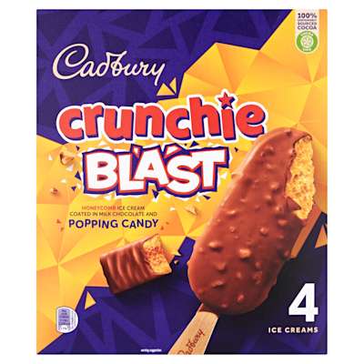 Cadbury Crunchie Blast Stick 4x100ml Cadbury Crunchie Blast Stick 4x100ml