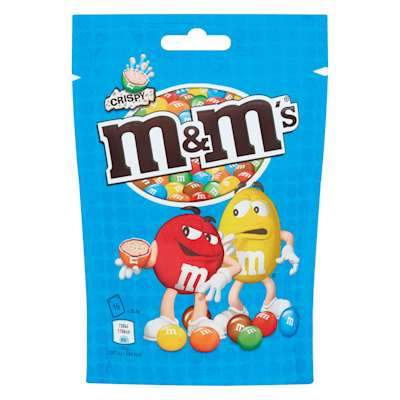 Mars M & M's Crispy Pouch 107g Mars M & M's Crispy Pouch 107g