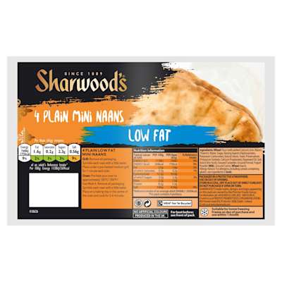 Sharwood's Mini Low Fat Naan 260g Sharwood's Mini Low Fat Naan 260g