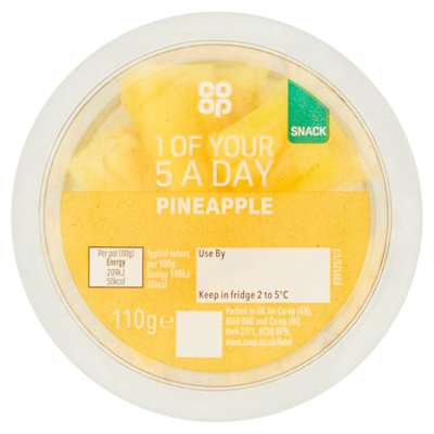 Co-op Pineapple 110g Co-op Pineapple 110g