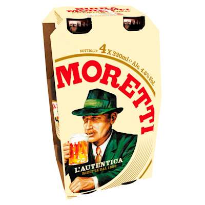 Birra Moretti Bottles 4x330ml Birra Moretti Bottles 4x330ml