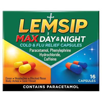 Lemsip Max Day & Night Capsules 16pk Lemsip Max Day & Night Capsules 16pk