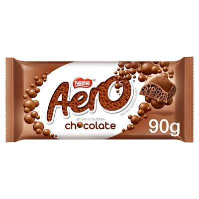 Aero Milk Chocolate Sharing Bar 90g Aero Milk Chocolate Sharing Bar 90g