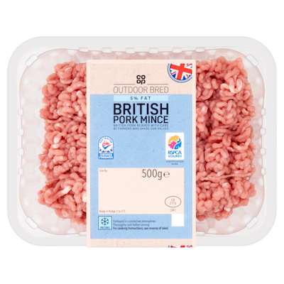 Co-op Pork Mince 5% Fat 500g Co-op Pork Mince 5% Fat 500g