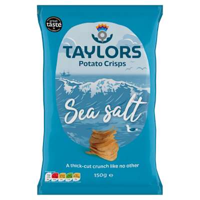 Taylors Sea Salt Potato Crisps 150g Taylors Sea Salt Potato Crisps 150g