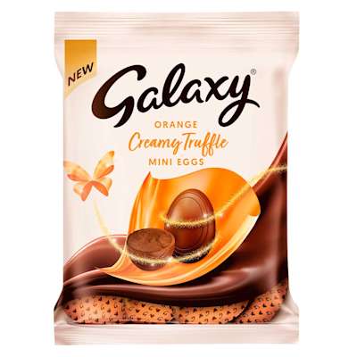 Galaxy Orange Creamy Truffle Mini Eggs 80g Galaxy Orange Creamy Truffle Mini Eggs 80g