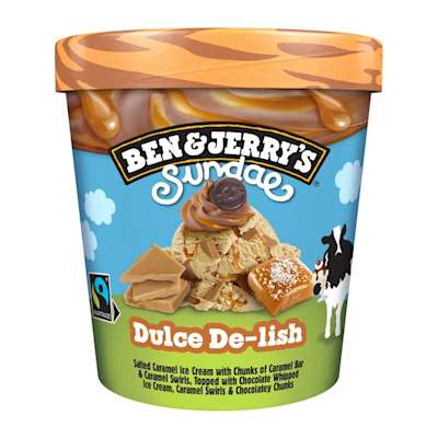Ben & Jerry’s Sundae Dlce-De-Lish 427ml Ben & Jerry’s Sundae Dlce-De-Lish 427ml