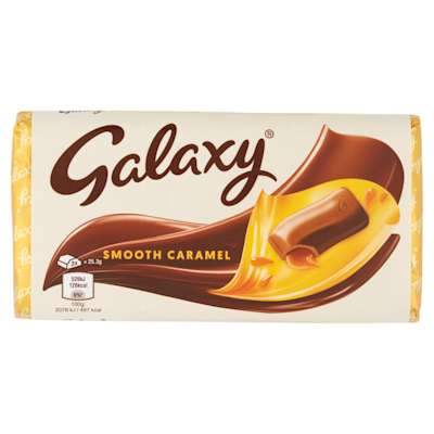Galaxy Smooth Caramel Milk Chocolate Bar 135g Galaxy Smooth Caramel Milk Chocolate Bar 135g
