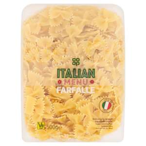 Co-op Italian Menu Farfalle 500g Co-op Italian Menu Farfalle 500g