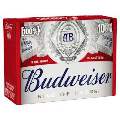 Budweiser Bottles 10 x 300ml Budweiser Bottles 10 x 300ml