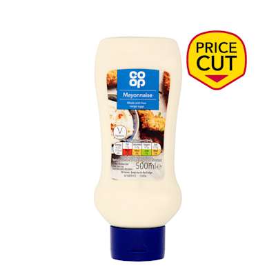 Co-op Real Mayonnaise Squeezy 500ml Co-op Real Mayonnaise Squeezy 500ml