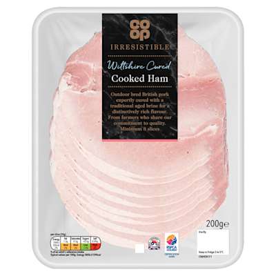 Co-op Irresistible Wiltshire Cured Ham 200g Co-op Irresistible Wiltshire Cured Ham 200g