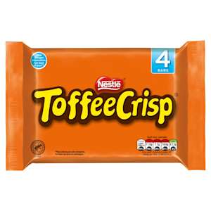 Toffee Crisp Milk Chocolate Bar Multipack 38g 4 Pack Toffee Crisp Milk Chocolate Bar Multipack 38g 4 Pack