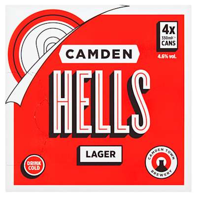 Camden Hells Can 4 x 330ml Camden Hells Can 4 x 330ml